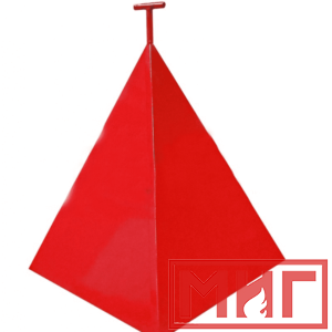 Фото 46 - Пожарная пирамида для пожарного гидранта 500x500x600 (Трехгранная).
